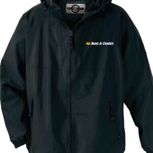 NWT 6X Black Windbreaker Jacket